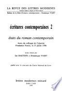 États du roman contemporain