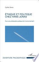 Éthique et politique chez Hans Jonas