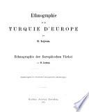 Ethnographie de la Turquie d'Europe