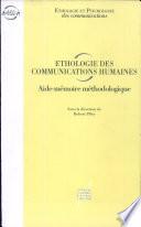 Ethologie des communications humaines