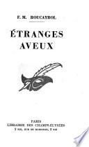 Étranges aveux