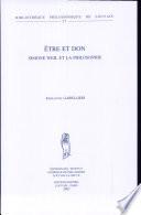 Etre et don