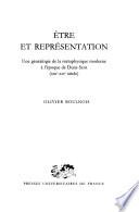 Être et représentation