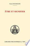 Etre et signifier