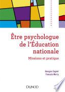 Etre psychologue de l'Education nationale - 2e éd