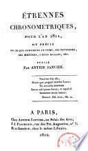 Étrennes chronométriques pour l'an 1811