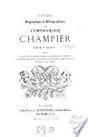 Étude biographique et bibliographique sur Symphorien Champier