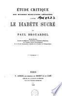 Étude critique des diverses médications employées contre le diabète sucré