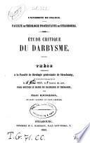 Etude critique du darbysme