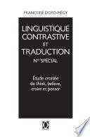 Étude croisée de think, believe, croire et penser