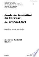 Etude de factibilité du barrage de Kandadji