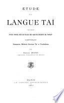 Etude de la langue Tai