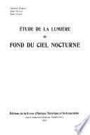 Étude de la lumière du fond du ciel nocturne