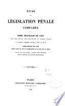 Etude de législation pénale comparée