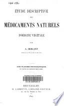 Etude descriptive des médicaments naturels d'origine végétale