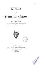Étude du mythe de Géryon par J. De Witte
