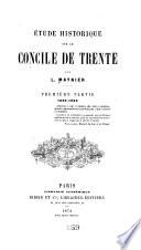 Étude historique sur le Concile de Trente