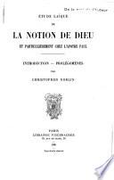 Etude laïque de la notion de Dieu et particulièrement chez l'apôtre Paul