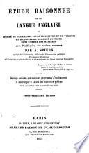 Étude raisonnée de la langue anglaise; ou, Résumé de grammaire