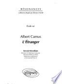 Etude sur Albert Camus, L'Étranger