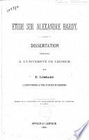 Étude sur Alexandre Hardy