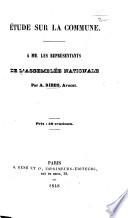 Étude sur la Commune
