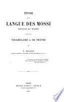 Etude sur la langue des Mossi