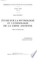 Etude sur la mythologie et l'ethnologie de la Chine ancienne: Index du Shanhai jing