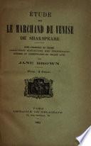 Étude sur le Marchand de Venise de Shakspeare