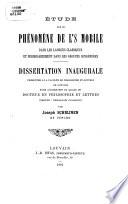 Etude sur le phenomene de l's mobile dans les langues classiques et subsidiairement dans les groupes congeneres