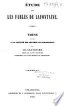 Etude sur les fables de Lafontaine [sic]
