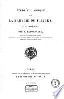 Etude zoologique sur la Kabylie du Jurjura