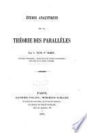 Études analytiques sur la théorie des parallèles