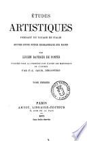 Études artistiques pendant un voyage en Italie, suivies d'une Notice biographique sur Manin par Lucien Daviesiès de Pontès