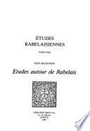 Etudes autour de Rabelais