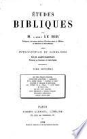 Etudes bibliques