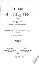 Études Bibliques par F. Godet