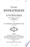 Études biographiques et littéraires