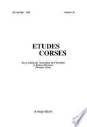 Études corses