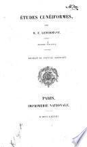 Études cunéiformes