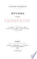 Etudes d'après Fromentin