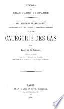 Études de grammaire comparée