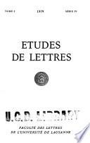 Etudes de lettres