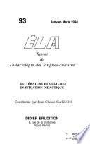 Etudes de linguistique appliquée