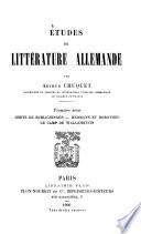 Études de littérature allemande