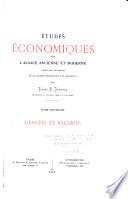 Études économique sur l'Alsace ancienne et moderne: Denrées et salaires