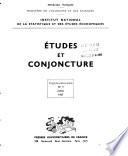 Études et conjoncture