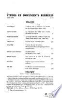 Etudes et documents berbères