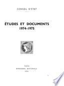 Etudes et documents