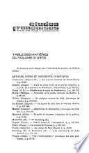 Études françaises